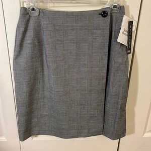 NWT Plaid wrap skirt
